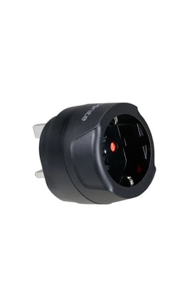 Global TA Europe To UK Adaptor Wereldstekker Black Bergtopia.com
