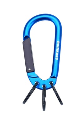 Carabiner With 3 Keyrings Sleutelhanger Bergtopia.com