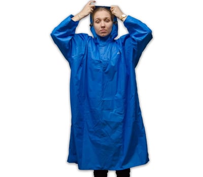 Walkingponcho Blue M Poncho Blue M Bergtopia.com