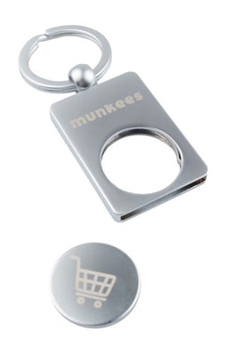 Shopping Cart Chip Mount Muntstuk Sleutelhanger OS Bergtopia.com