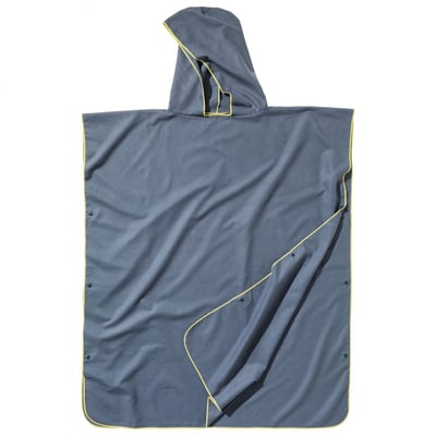 Towel Poncho Ultralight Microfiber Reishanddoek Grijs Bergtopia.com