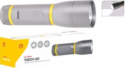 Shell Zaklantaarn Aluminium 3 x 12 cm Bergtopia.com