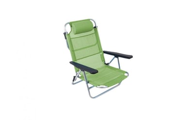 Beach Chair - Monaco - Aluminium - Groen Stoel Bergtopia.com