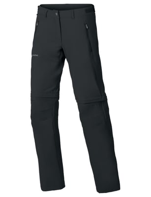 Farley Stretch Zo T-Zip Dames Wandelbroek Black 34 Bergtopia.com