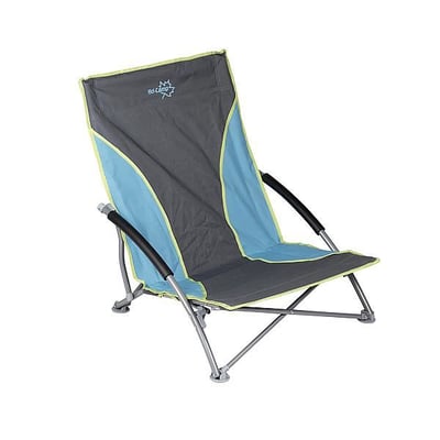 Beach Chair Compact Blauw/Grijs Stoel Blauw Bergtopia.com