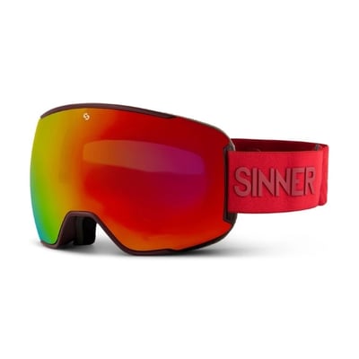 Snowflake Brgndy Sneeuwbril Matte Burgundy Bergtopia.com