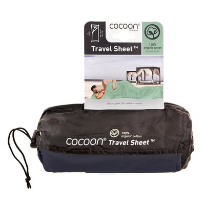 Travelsheet, Organic Cotton, Heather Grey Lakenzak Heather Grey Bergtopia.com