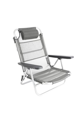 Monaco Strandstoel Stoel Grijs Bergtopia.com